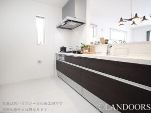 建売住宅の施工例｜キッチン・黒（名古屋市）｜ケイアイスター不動産