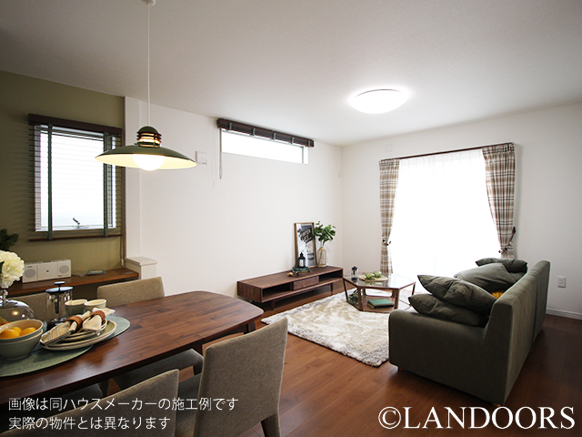 建売住宅の施工例｜モダン色のリビング（名古屋市）｜ケイアイプランニング