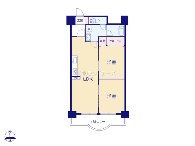 上前津中央マンション_間取区画図画像_0804951 - 株式会社ランドアーズ|名古屋の中古マンション・一戸建て・賃貸管理・不動産売却