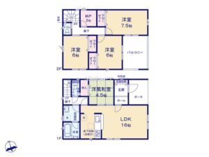 春日井市大留町-第11_9号棟_間取区画図画像