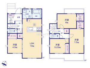 春日井市杁ヶ島町1棟_1号棟_間取区画図画像