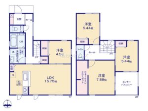 春日井市熊野町高田_1号棟_間取区画図画像