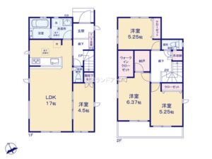 東郷町春木台2期3棟_2号棟_間取区画図画像