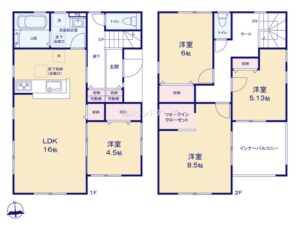 一宮市小信中島_3号棟_間取区画図画像