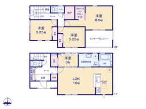 一宮市萩原町第4_2号棟_間取区画図画像