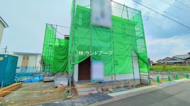 建売住宅の外観写真（江南市宮後町砂場東23－P1_2号棟・アイダ設計/いろどりアイタウン）