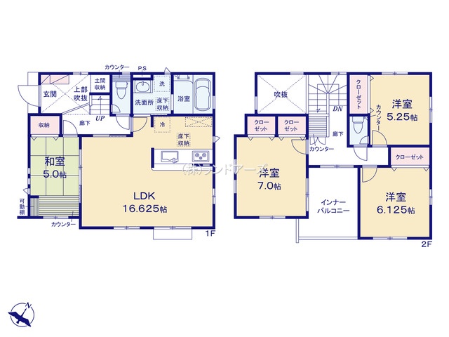 名古屋市緑区青山（建売・4LDK・4,880万円）の間取り図