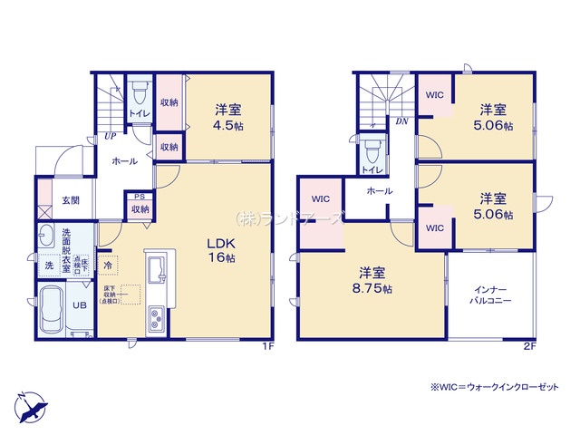 常滑市保示町2（建売・4LDK・2,180万円）の間取り図
