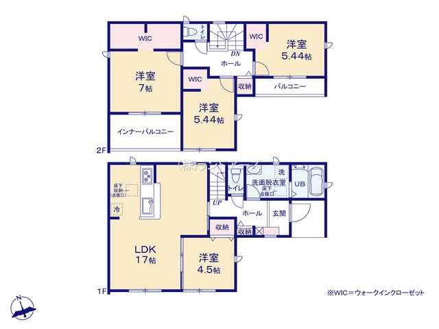常滑市金山3（建売・4LDK・2,380万円）の間取り図