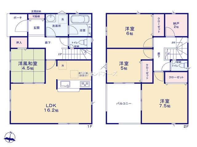 東郷町春木 第27-1（建売・4LDK・3,490万円）の間取り図