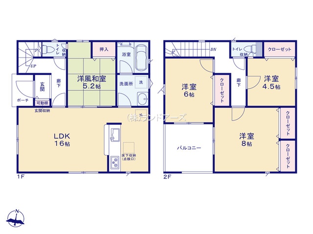 東郷町春木 第27-2（建売・4LDK・3,390万円）の間取り図