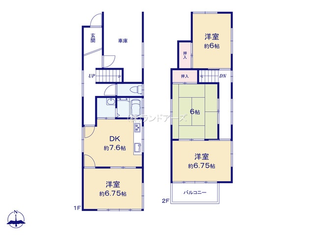 名古屋市港区惟信町（中古戸建）（中古戸建・4LDK・1,449万円）の間取り図