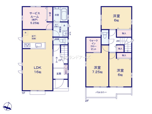 名古屋市天白区海老山町ⅡI（建売・ 3SLDK （S）・4,690万円）の間取り図