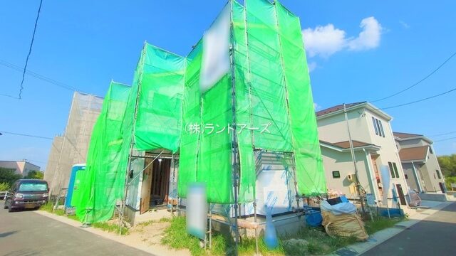 建売住宅の外観写真（江南市宮後町砂場東23－P1_7号棟・アイダ設計/いろどりアイタウン）