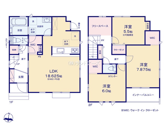 津島市下切町高橋（建売・3LDK・2,490万円）の間取り図