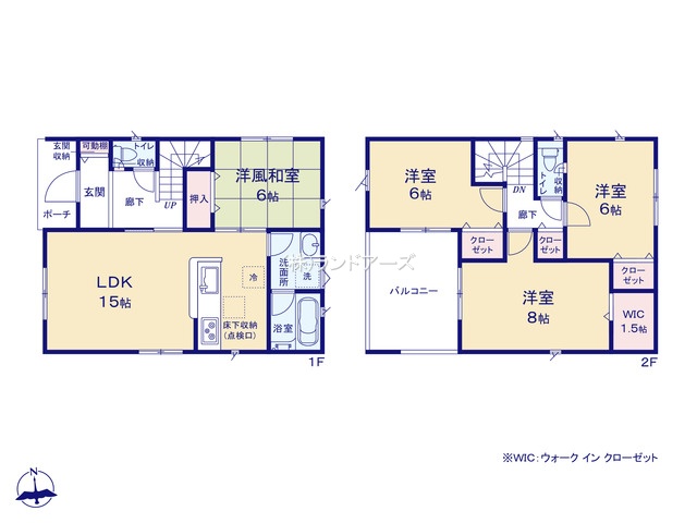 瀬戸市刎田町2（建売・4LDK・2,790万円）の間取り図