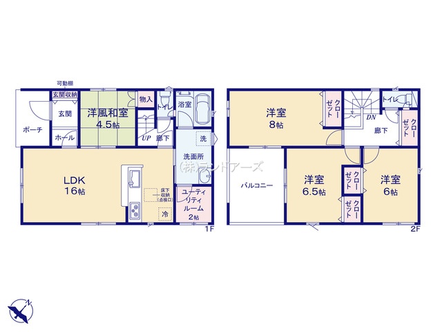 瀬戸市瘤木町Ⅴ1（建売・4LDK・ 2,890万円）の間取り図