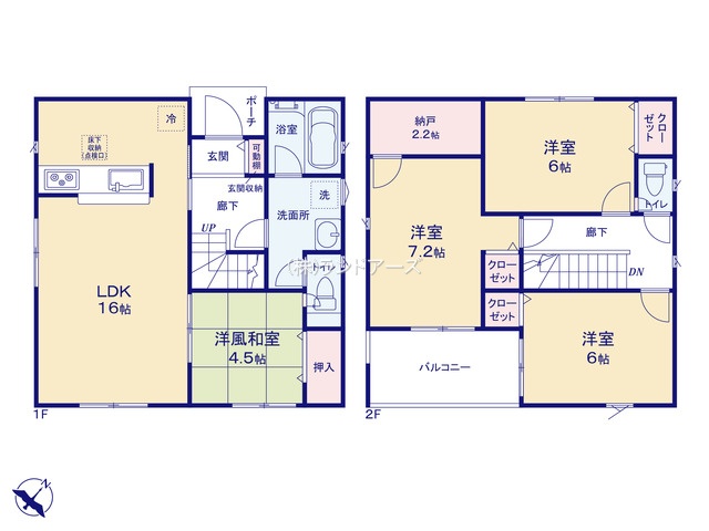 瀬戸市瘤木町Ⅴ3（建売・4LDK・2,690万円）の間取り図