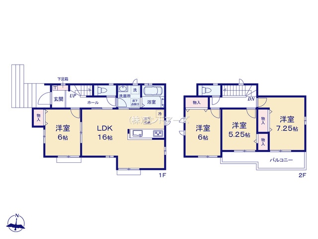瀬戸市窯町Ⅳ（建売・4LDK・2,590万円）の間取り図
