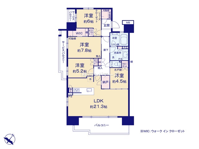 アネシアフロル東浦（・4LDK・3,899万円）の間取り図