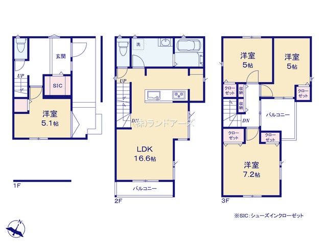 名古屋市名東区社が丘Ⅲ1（建売・ 4LDK・5,490万円）の間取り図