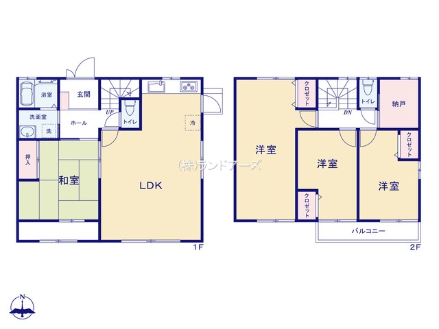 小牧市光ケ丘2丁目（中古戸建）（中古戸建・ 4LDK・2,280万円）の間取り図