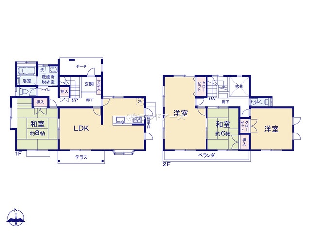 小牧市光ケ丘4丁目（中古戸建）（中古戸建・・ 2,299万円）の間取り図