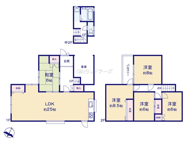 小牧市古雅（中古戸建）（中古戸建・5LDK・2,299万円）の間取り図