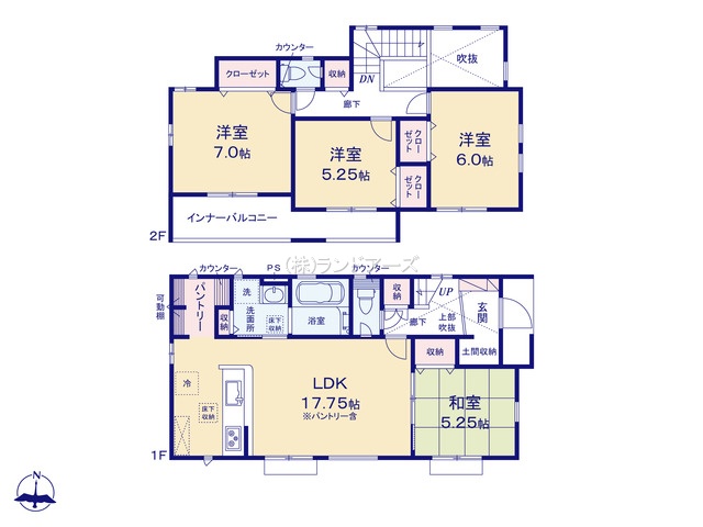 名古屋市港区小賀須3丁目2（建売・4LDK・ 3,880万円）の間取り図