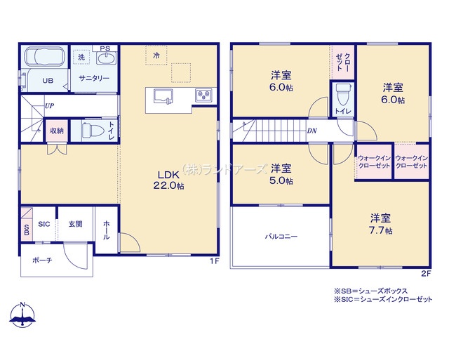 名古屋市港区西川町3（建売・・4,099万円）の間取り図
