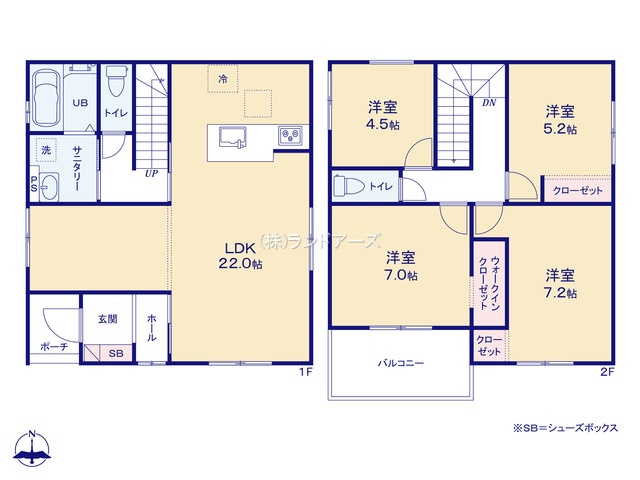 名古屋市港区西川町4（建売・・4,099万円）の間取り図