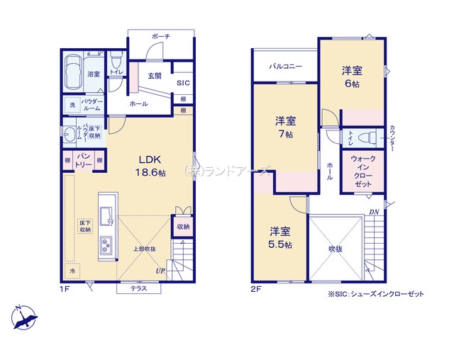 名古屋市緑区諸の木A（建売・3LDK・4,680万円）の間取り図