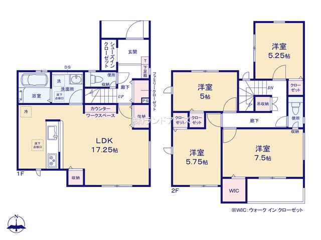名古屋市港区遠若町Ⅱ（建売・4LDK・3,099.5万円）の間取り図