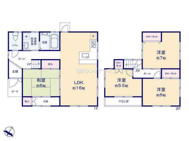 春日井市玉野町(中古戸建)(中古戸建・4LDK・1,750万円)の間取り図