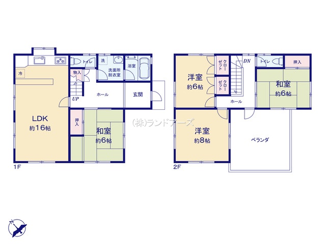 春日井市神屋町1421(中古戸建)(中古戸建・ 4LDK・ 1,550万円)の間取り図