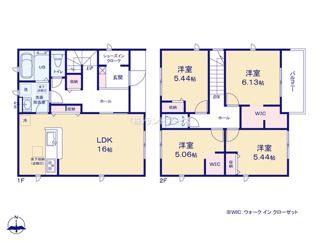 名古屋市緑区大清水1（建売・4LDK・4,280万円）の間取り図