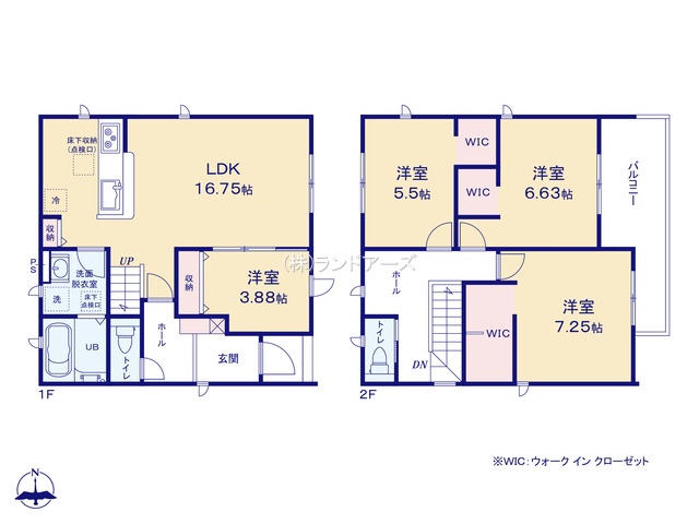 名古屋市緑区大清水2（建売・4LDK・4,280万円）の間取り図
