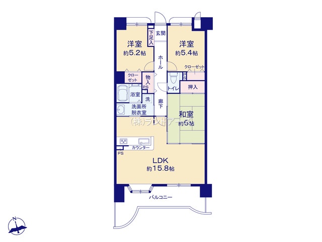 グレイス千種（・ 3LDK・2,899万円）の間取り図