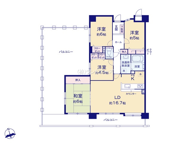 ヴィアレ一社（・4LDK・4,099万円）の間取り図