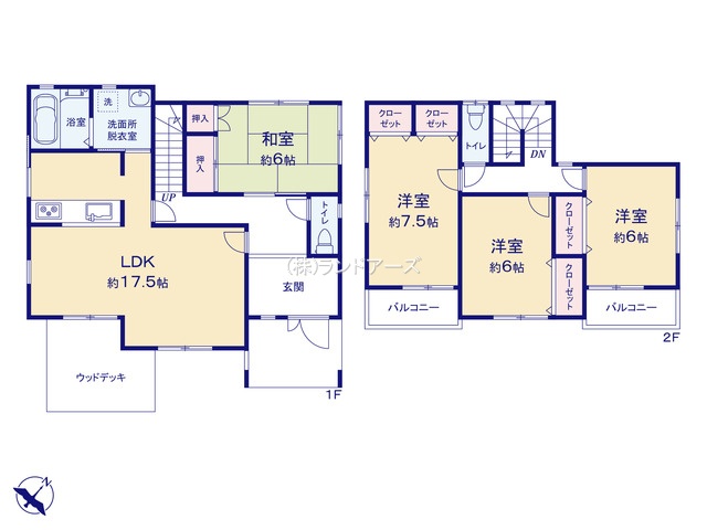 尾張旭市大塚町（中古戸建）（中古戸建・ 4LDK・ 2,799万円）の間取り図