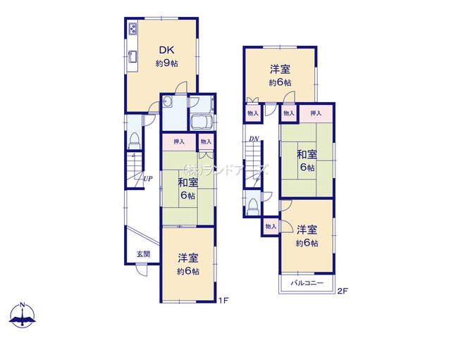 尾張旭市平子町（中古戸建）（中古戸建・ 5DK・1,299万円）の間取り図