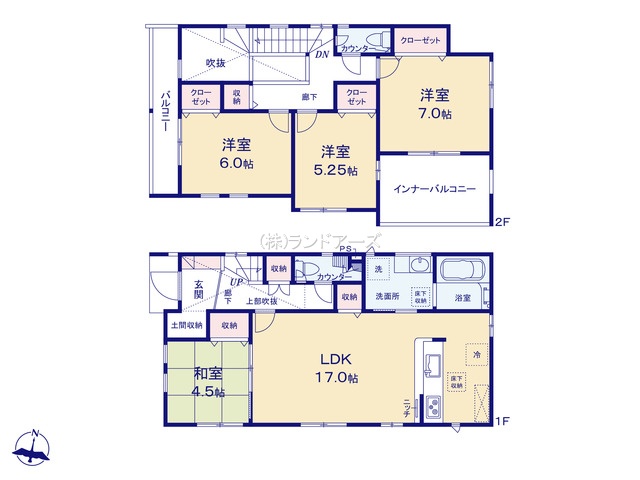 東郷町和合牛廻間（建売・ 4LDK・4,999万円）の間取り図