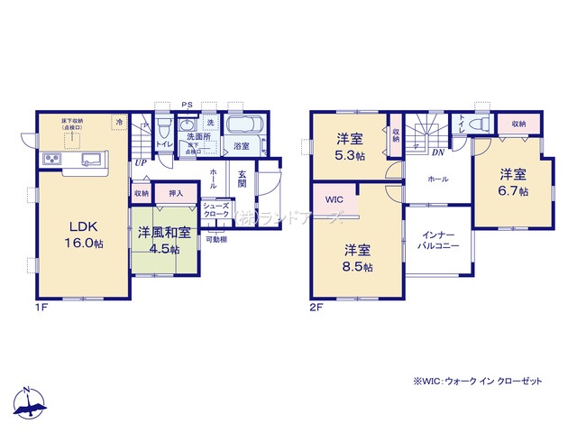 春日井市坂下町五丁目（建売・4LDK・3,380万円）の間取り図