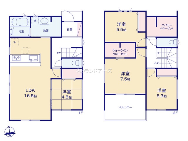 春日井市不二ガ丘Ⅲ2（建売・ 4LDK・3,299万円）の間取り図