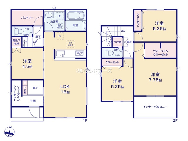 東郷町三ツ池Ⅱ1（建売・ 4LDK・4,280万円）の間取り図