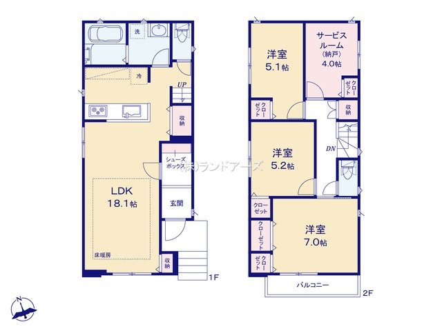 名古屋市天白区福池（建売・ 3SLDK （S）・4,490万円）の間取り図