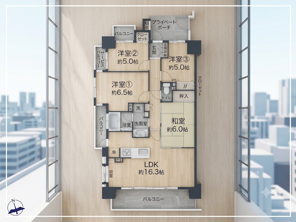 ファミリアーレ千音寺(・ 4LDK・2,499万円)の間取り図