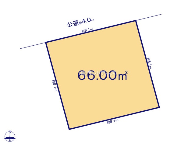 海部郡蟹江町城4丁目(土地)(・・800万円)の間取り図