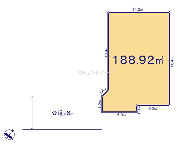 西春日井郡豊山町大字豊場字新栄（土地）05（・・2,110万円）の間取り図