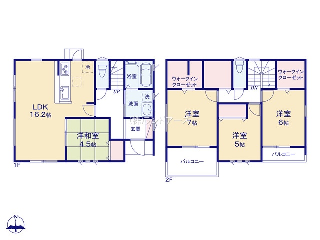 一宮市今伊勢町馬寄字上畑田（戸建）02（建売・4LDK・2,690万円）の間取り図